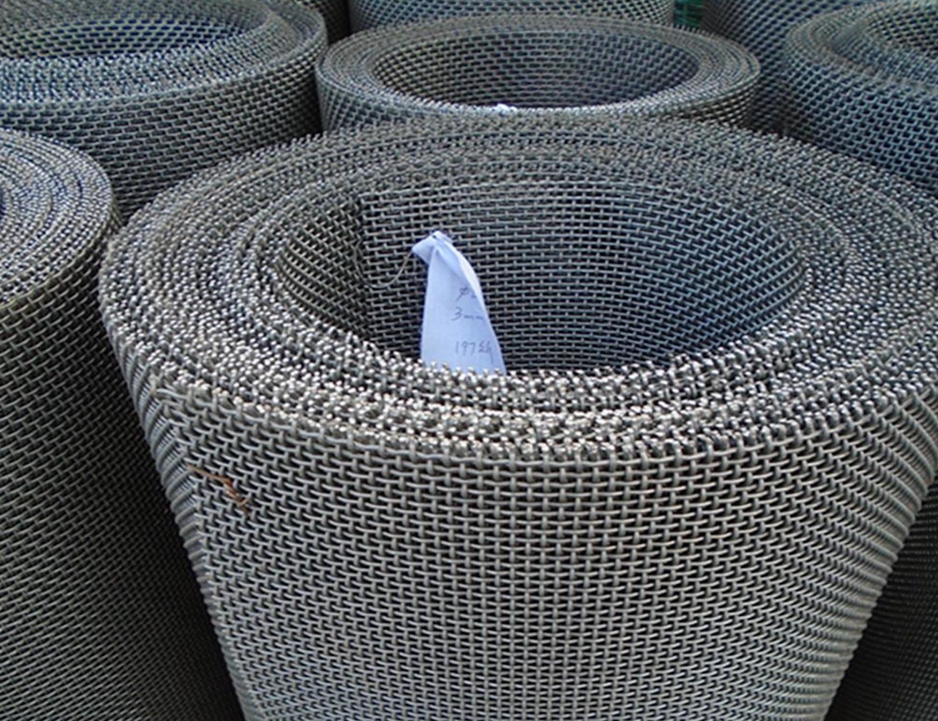 1-24 Mesh Crimp Wire Mesh Bi Directional Wave Separation Bending Wire Mesh Sus 304L