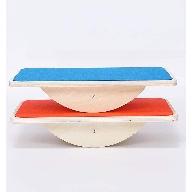 Wooden Balance Board Kids With Crossed Base, Balance Wobble Board For Balance, Balance Board Toddler Supporter