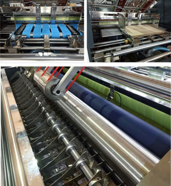 600g/M2 Automatic Flute Laminator Machine High Speed Corrugated Cardboard