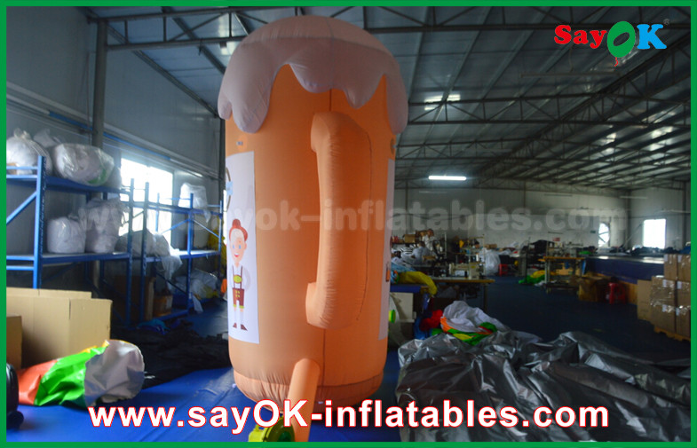 Orange Custom Inflatable Products / Inflatable Cup and Beer for Promotion / Party