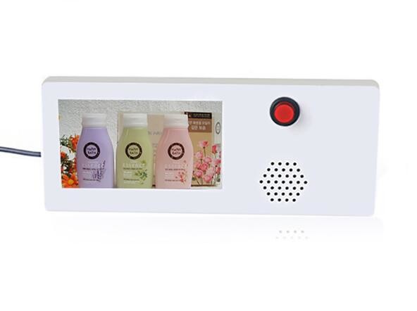 4.3 inch PVC Shell LCD video shelf talker,Digital Advertising Video player for retails