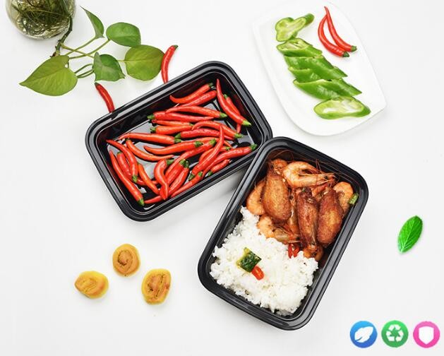 Meal Prep Containers Free Sample Bento Lunch Box Biodegradable Food Container Plastic Wheat Straw Lunch Box bagplastics