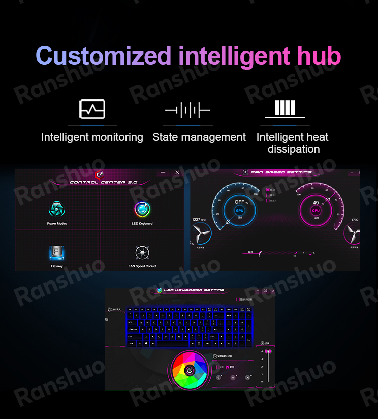Weight 2.6kg 17 Inch Display Laptop RTX3060 RTX3070 Graphics Card 4G 8G RAM