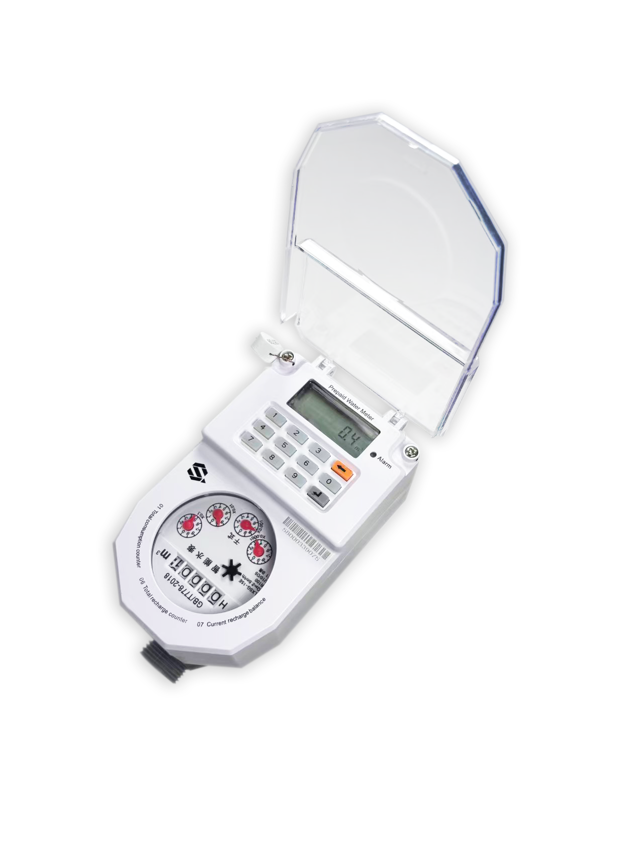 STS Plastic integrated water meter with vending system rehcarge by moblie 