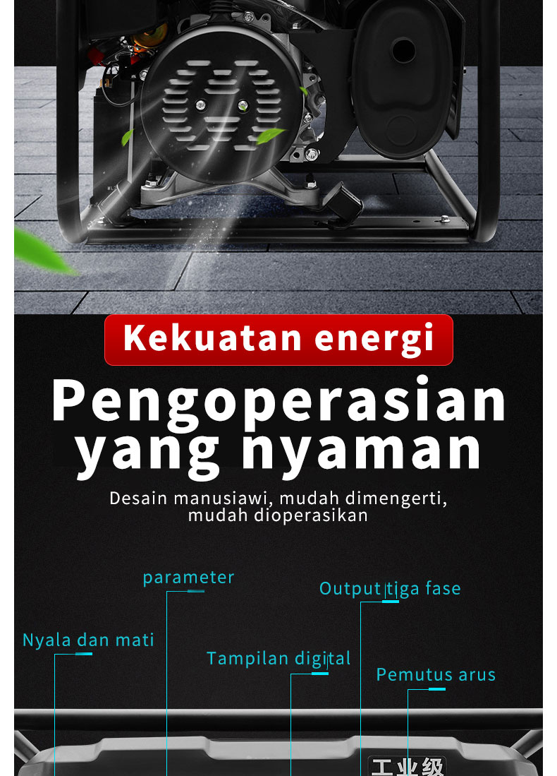 4 Kw 5kw 10kw Gasoline Power Generators Portable Motor Mini