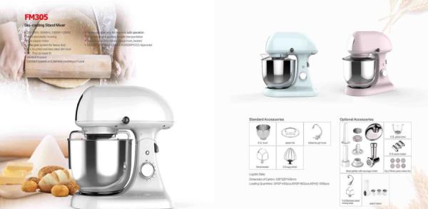 Rotary switch Bowl-lift design stainless steel Skid-resistant feet Stand Mixer