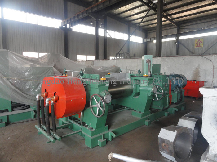 8mm Gap Reclaimed Rubber Refining Mill PLC Auto Controled