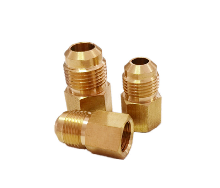 3/8 Fllare * 1/2 NPT Male Thread Brass Tube Fitting Brass Reducing Nipple