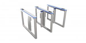  Access Control Swing Barrier Turnstile Entry Systems IP44 IC ID Fast Passing Manufactures
