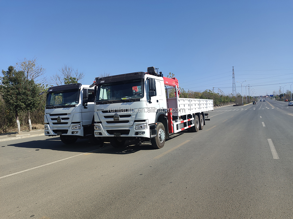 SINOTRUK HOWO 10 Ton Mobile Crane Truck 6x4 Hydraulic Truck Mounted Cranes
