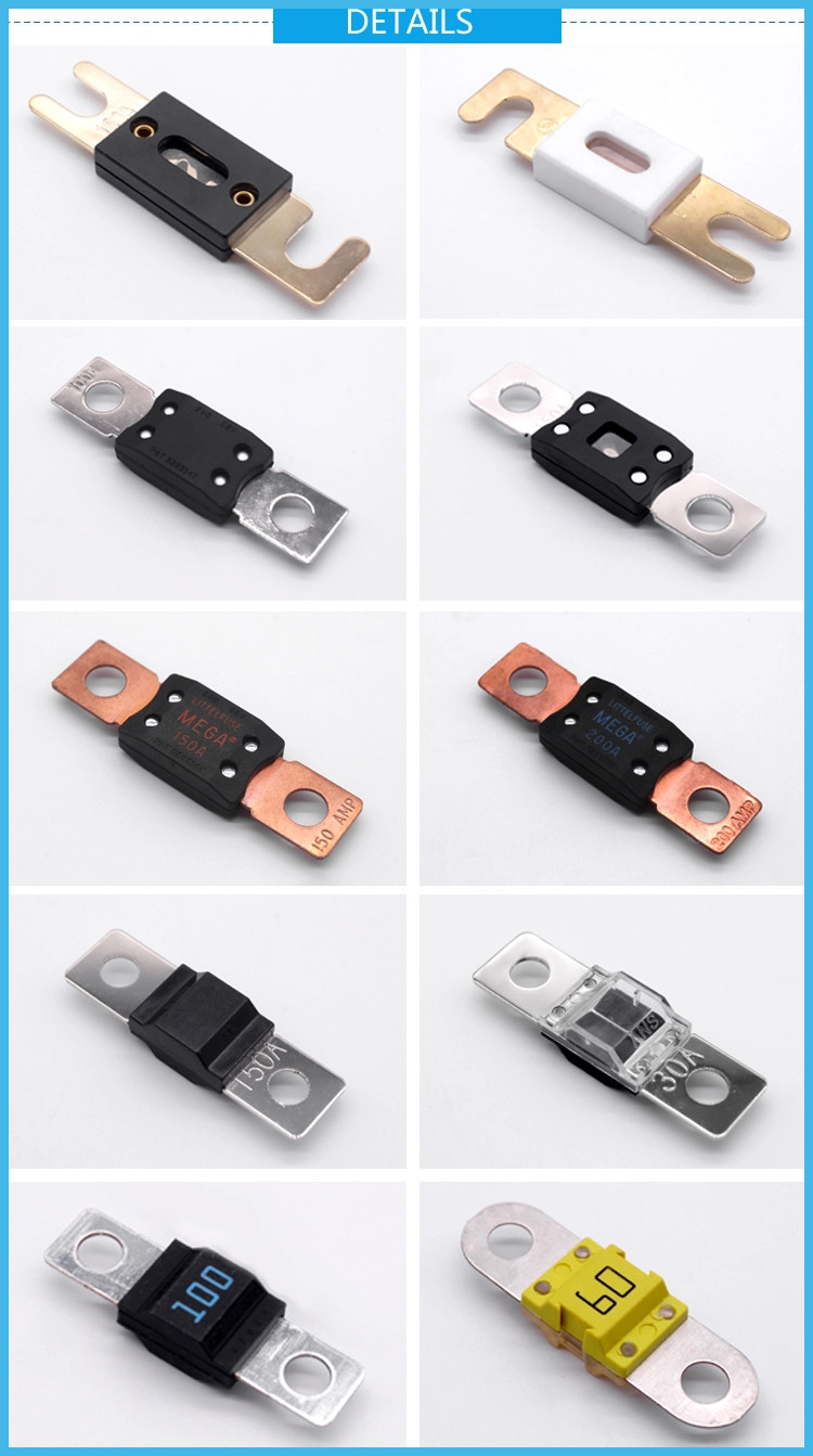 50A 32V PC Housing Car Blade Fuses Zinc Alloy Core With Overcurrent Protection