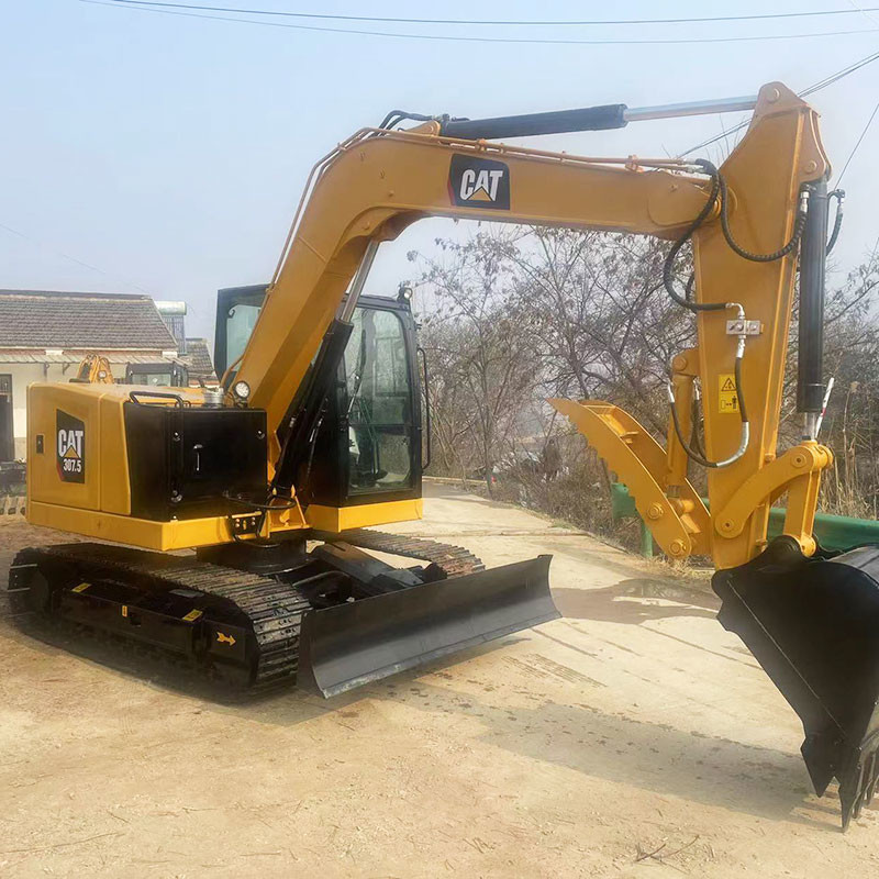 Used Caterpillar 307.5 Crawler Excavator 37kw Rated Power 0.3m³ Bucket Capacity in stock