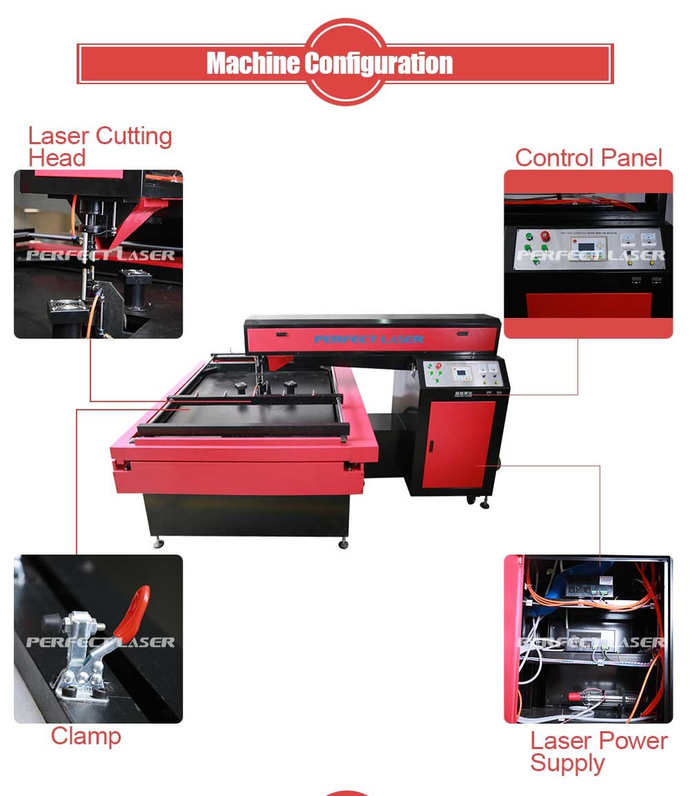 300w 400w Customized Work Area Red Yellow Double Laser Head CO2 Glass Laser Tube Die Board Laser Cutting Machine