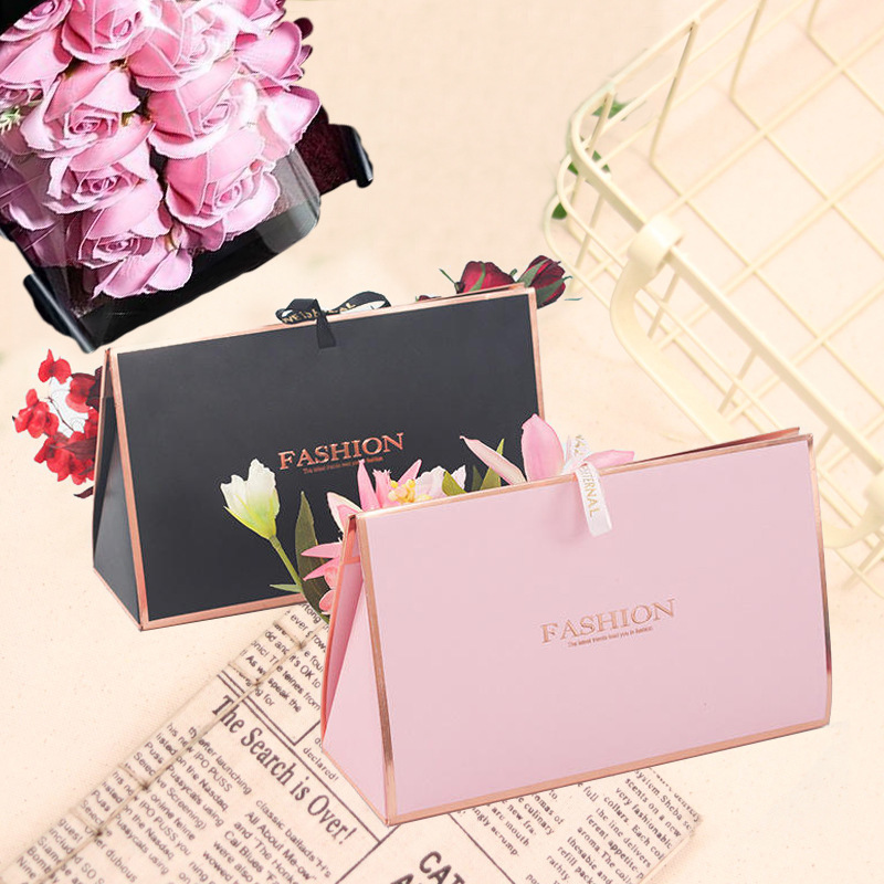 Custom Order Luxury Colorful Rigiding Paper Flower Gift Box With Logo Personalization