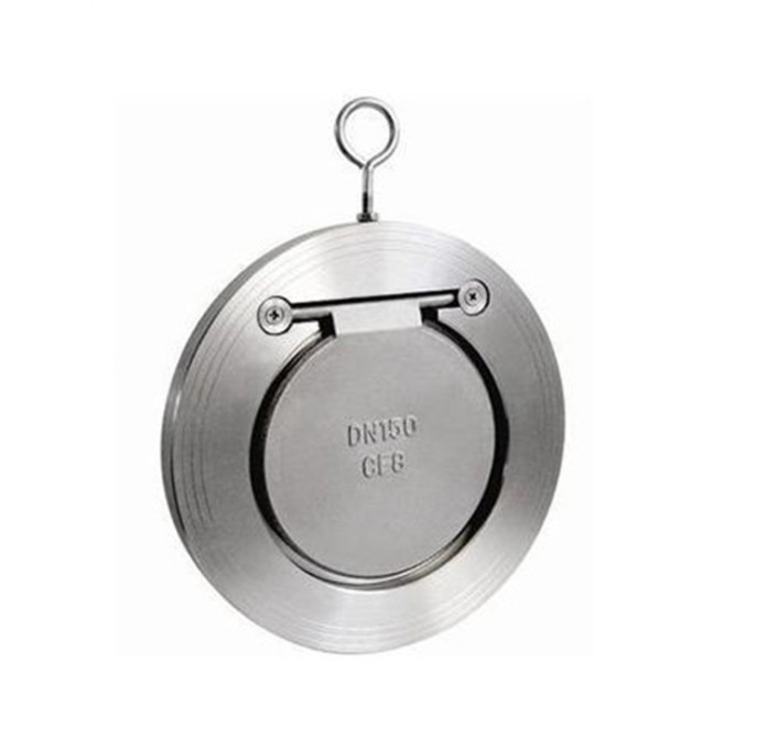 Flap Non-Return Single Laf Door Disc Thin Spring Check Valve PN16 25 40 Bar WCB Carbon Steel ss304 CF8 DN50 65 100 150