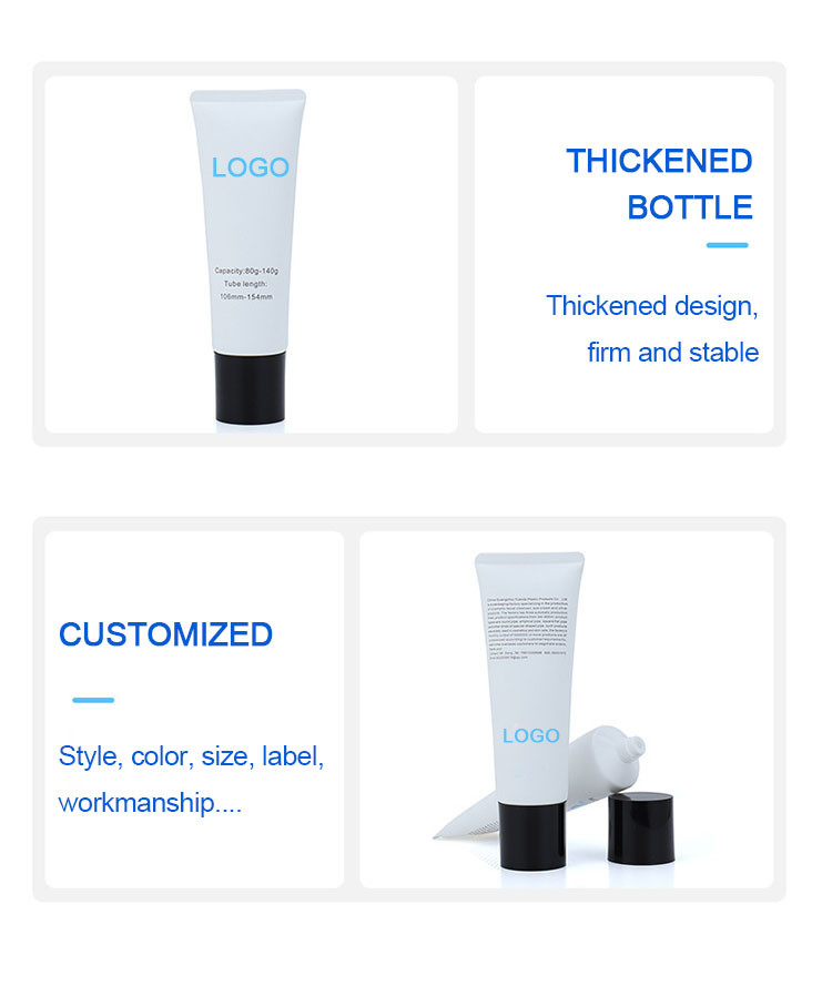 5 - 500ml White Cosmetic Bottles Plastic Tube Material For Shampoo