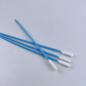 165mm Long Polypropylene Handle Foam Tip Swabs Round Head