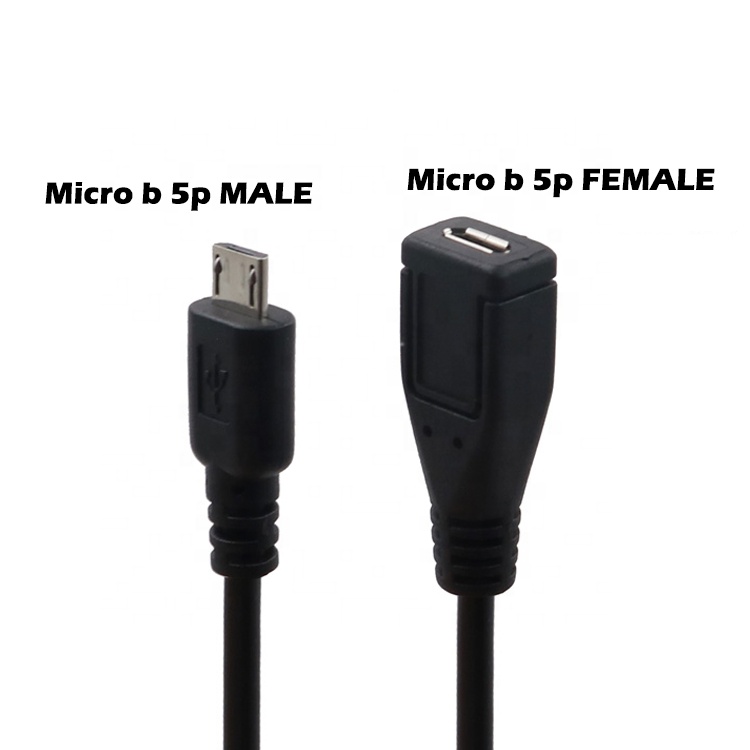 Male to Female ON OFF Micro USB Extension Charging Cable with Switch
