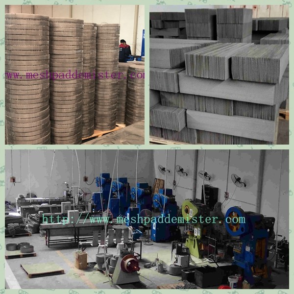 Bx500 Type 200mm High Wire Mesh Structured Packing Stainless Steel 316l