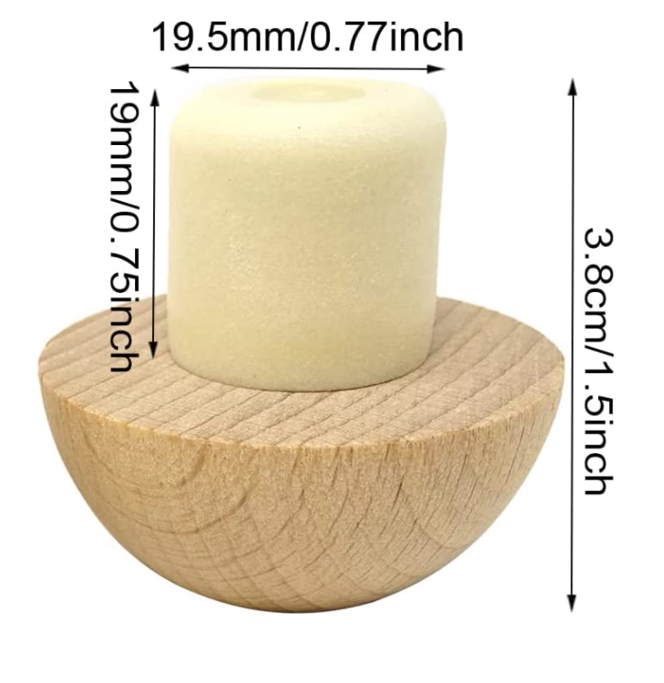 Non Spill T Shape Wooden Bar Top Cap Wine Cork Bottle Stopper from Wooden Bar Top Cap