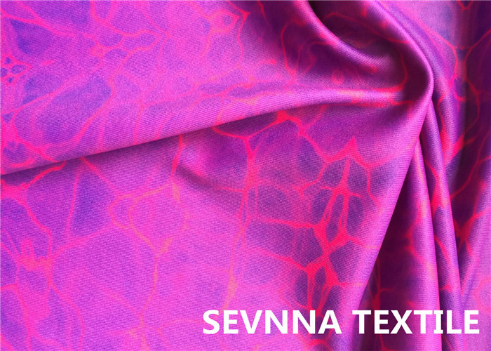 Custom Printed Double Knit Fabric Panther Print With Wet Screen Printing
