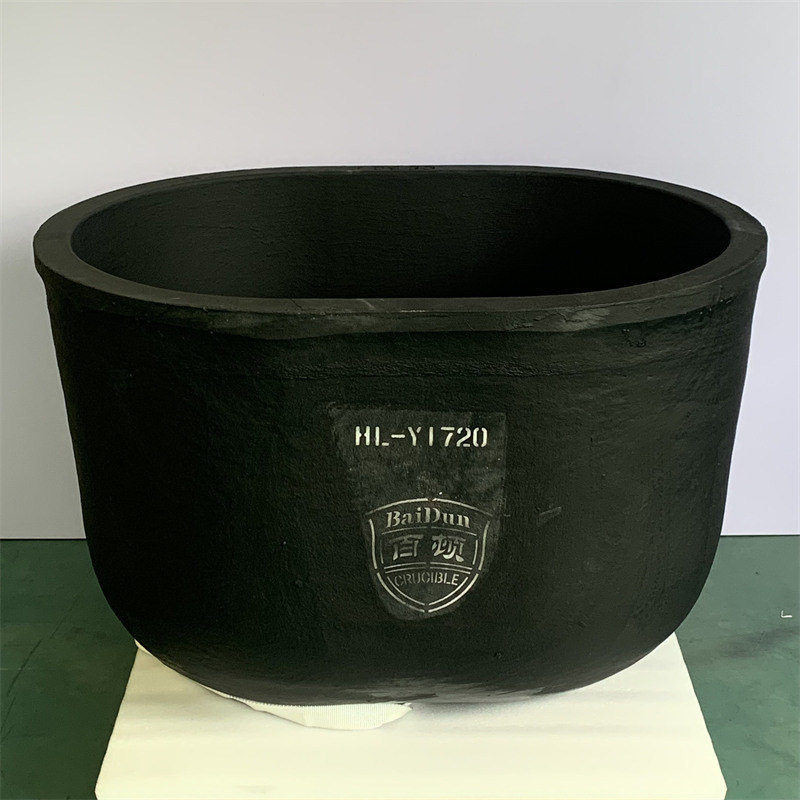 Aluminum Melting Metal Recycling Silicon Graphite Crucible Cylindrical
