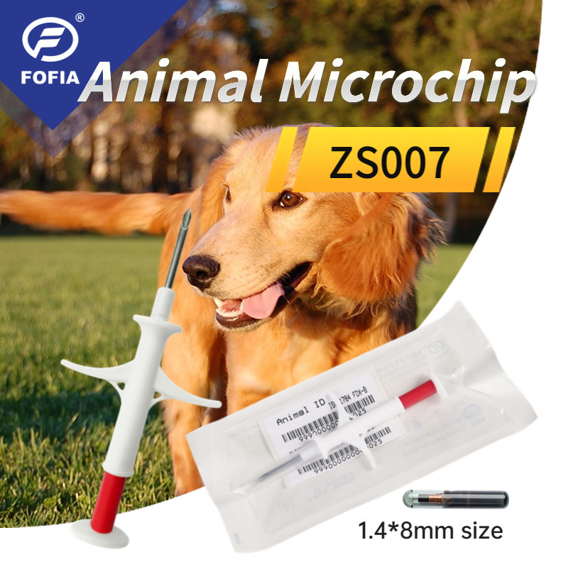 RFID Animal Id Microchip Glass Tag FDX - B 134.2KHz ISO11784 / 11785 1.4*8 Mm Injectable Transponders