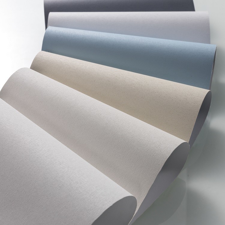 100% Polyester 350g Roller Blinds Fabric With Jacquard Color
