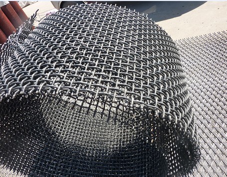 Industrial Crimped Woven Metal Mesh , Tensile Stainless Steel Mesh Screen