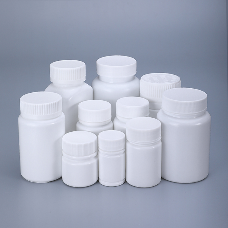 Industrial Package 20ml Round HDPE Food Grade Pill Bottle with Aluminum Foil Cap