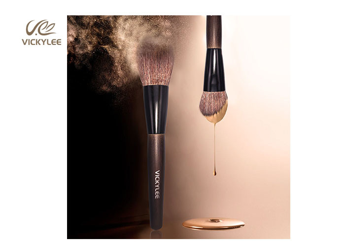 9 In1 Wooden Handle 7.4 inch Facial Makeup Brushes