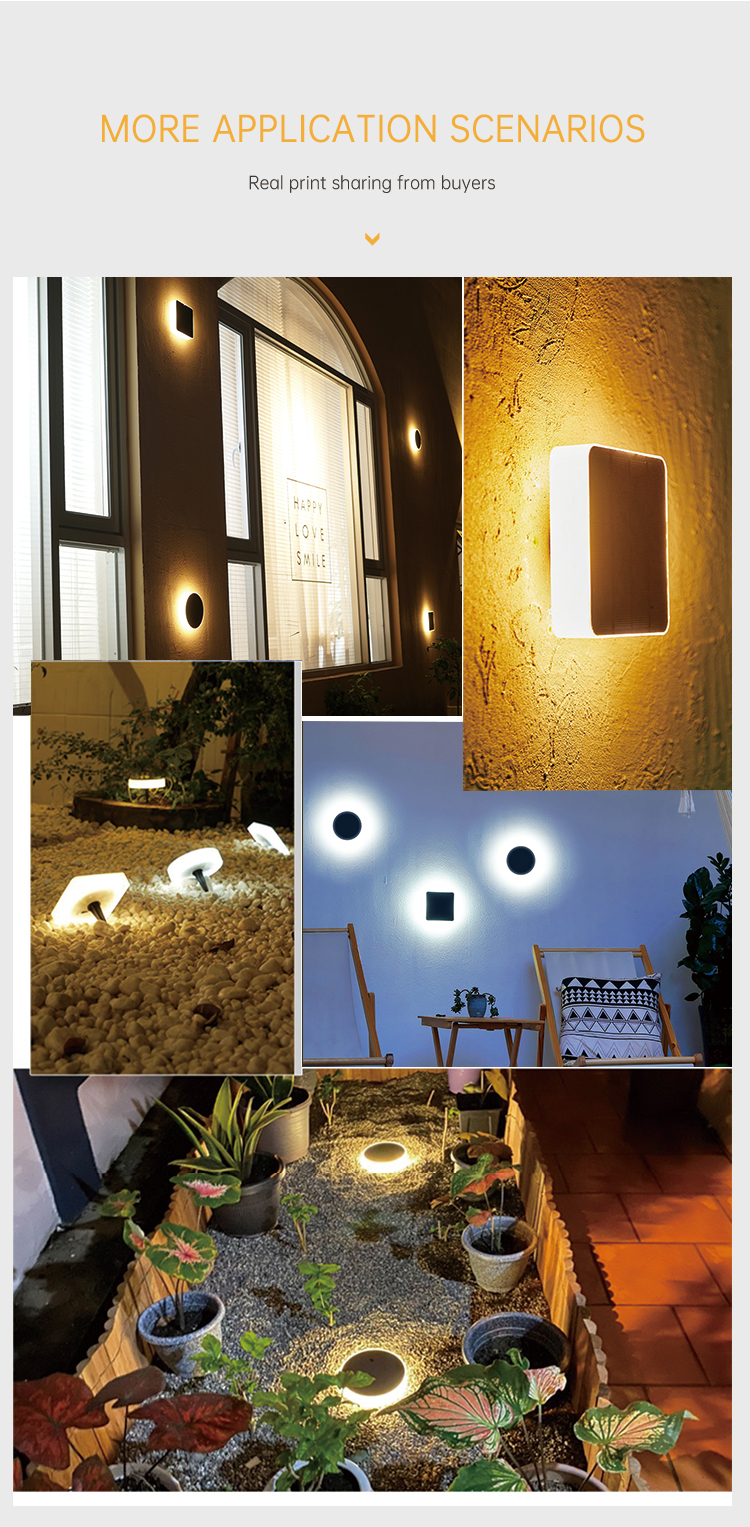 80LM Colorful Solar Ground Lights Outdoor1.5W Solar Floor Lamp With Mono Solar Panel