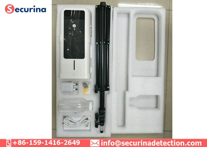 LED display Automatic Temperature Measure Induction Hand Sterilizer for Banks, Hotels, Schools