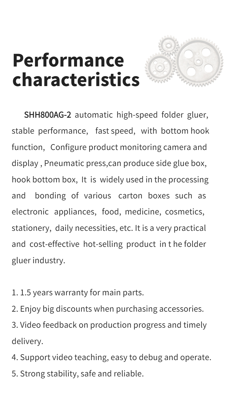 SHH**800AG-2 Automatic Bottom Folding and Gluing Machine for Wood Packaging Material