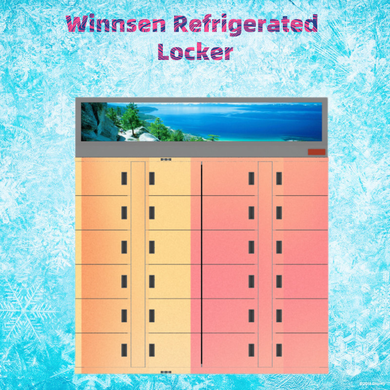 Flowers Goods Refrigerated Locker Winnsen Touch Screen Android System