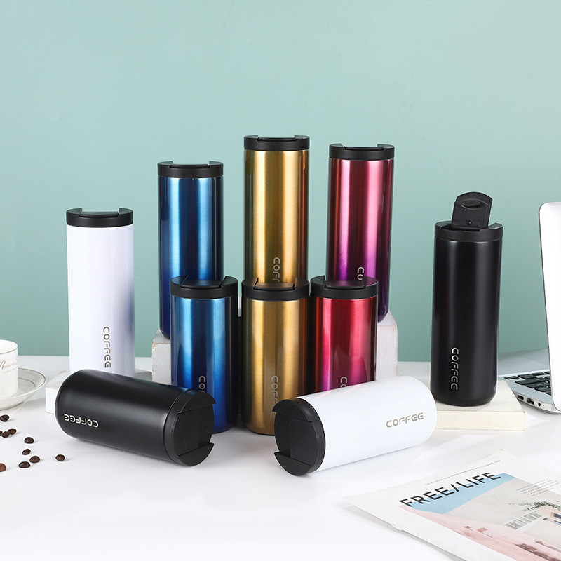 COFFEE Mug, 17 Oz. Double Wall Stainless Steel Insulated Thermo Travel Vacuum Coffee Mug, Reusable, Double Wall, Hot And Cold Beverages Travel Mug,