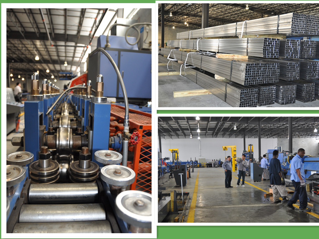Galvanzied Pipe Roll Forming Machine , Tube Making Machine HR Steel