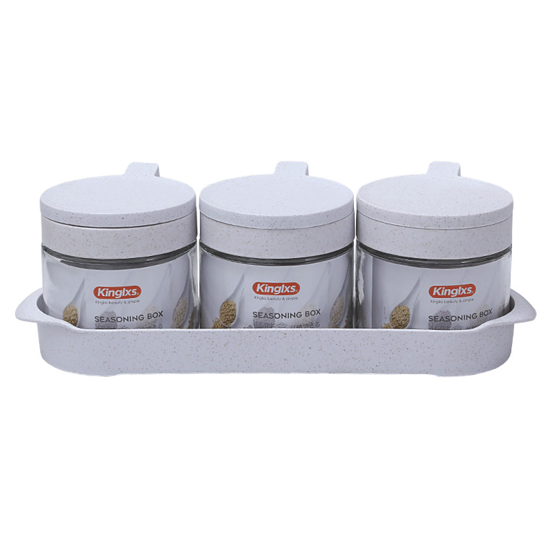 Glass Condiment Bottle Combination Sealed Jar