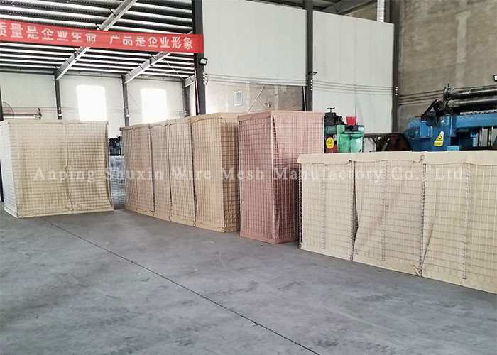 Military Galfan Wire Hesco Sand Barrier 50 X 50mm