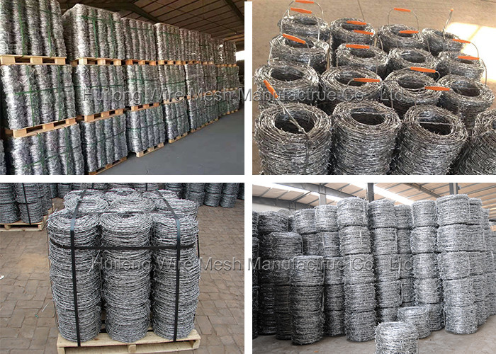 4/15 Hot Dipped Galvanized Razor Barbed Wire 100 Metres rust resistance