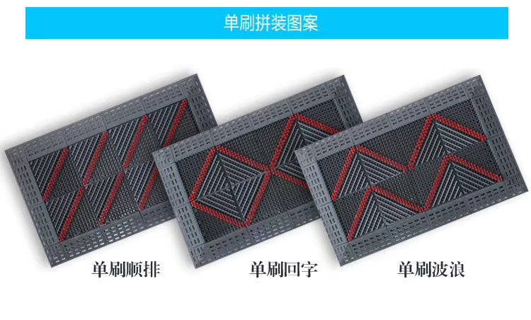 Blue PP Interlocking Sports Flooring 3.5mm 4.5mm 6mm Outdoor Sports Interlocking Tiles