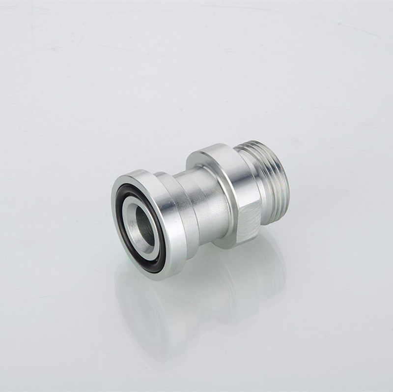 Round Head 300psi Flange Metric External Thread Hydraulic Transition Hose Fitting