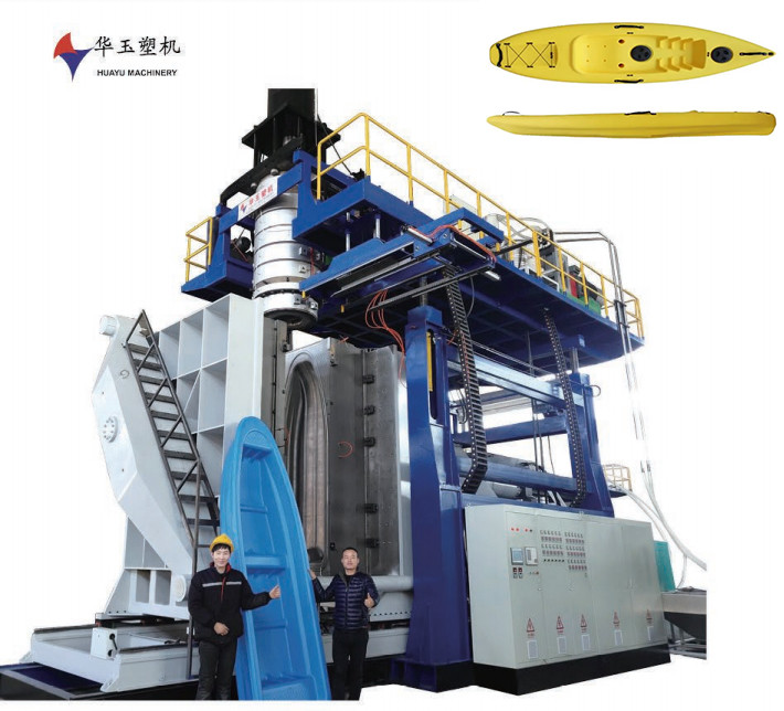 Huayu new type plastic kayak boat high speed extrusion blow moulding machine