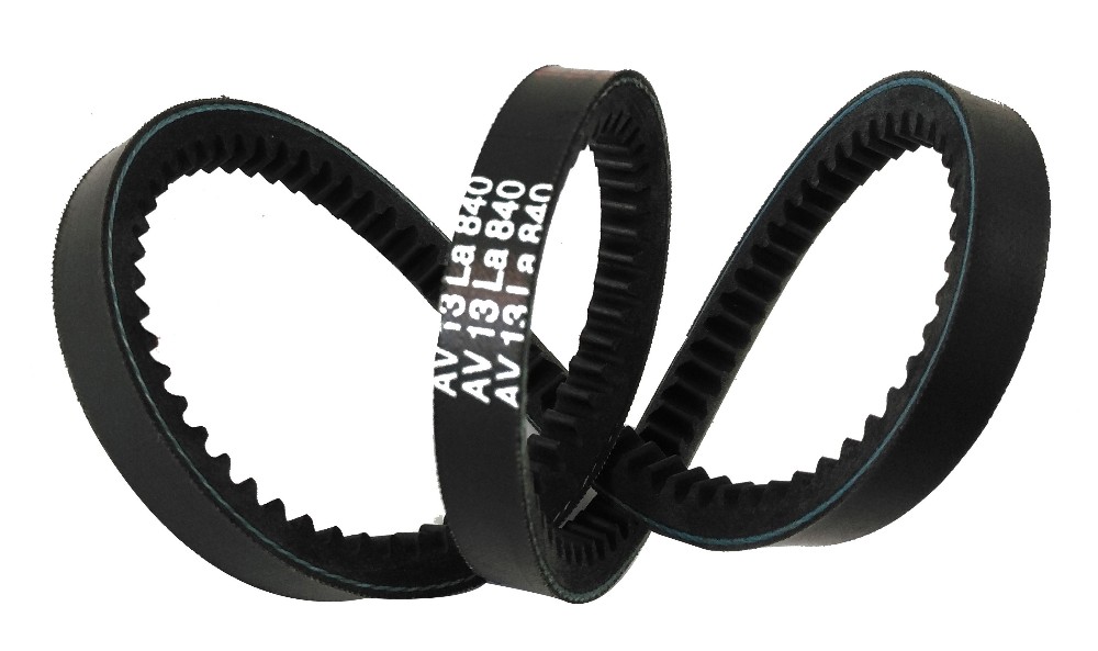 Temperature Range -50C to 120C Auto Fan Rubber Raw Edge Cogged Belt ISO1813 Static Conductive