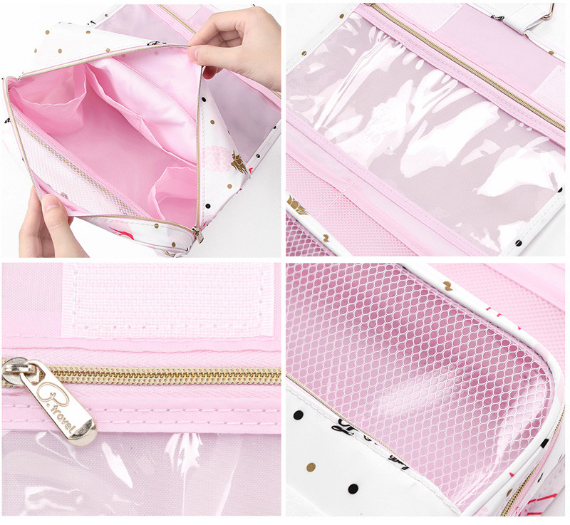 Large Capacity Beauty Cosmetic Makeup Bag Printed Waterproof Wash Bag