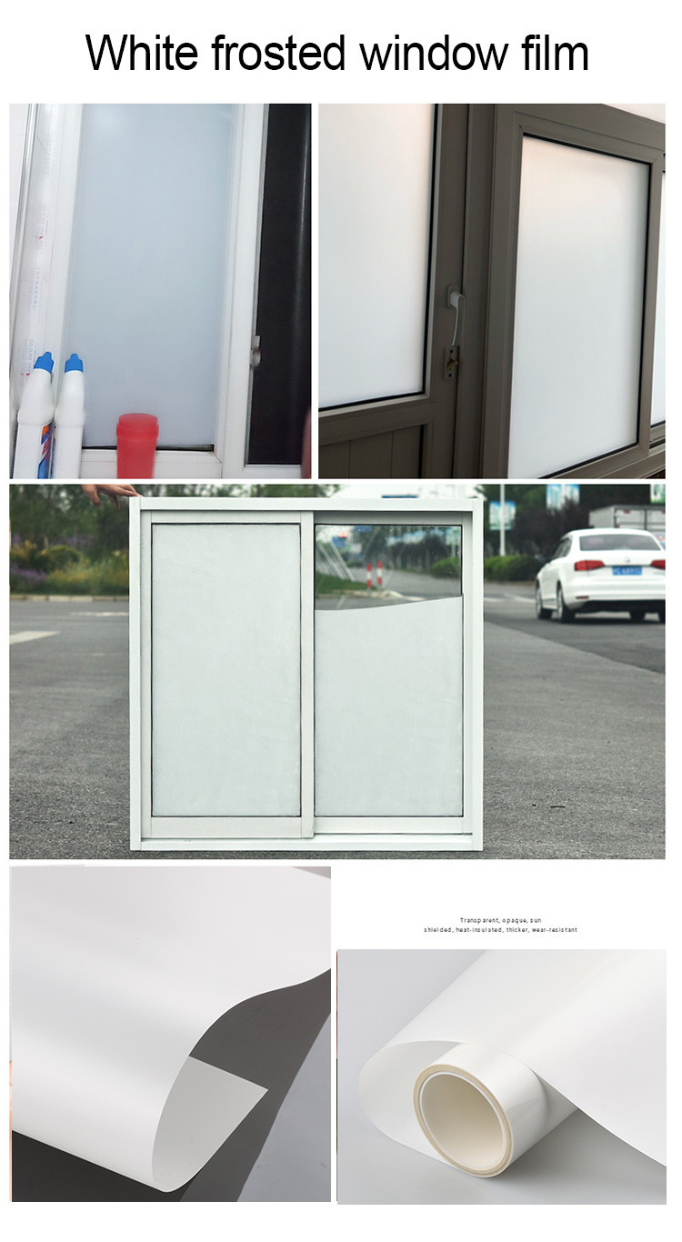 1.52*30m Decorative Frosted Heat Resistant Matte White Glass Window Tint Film