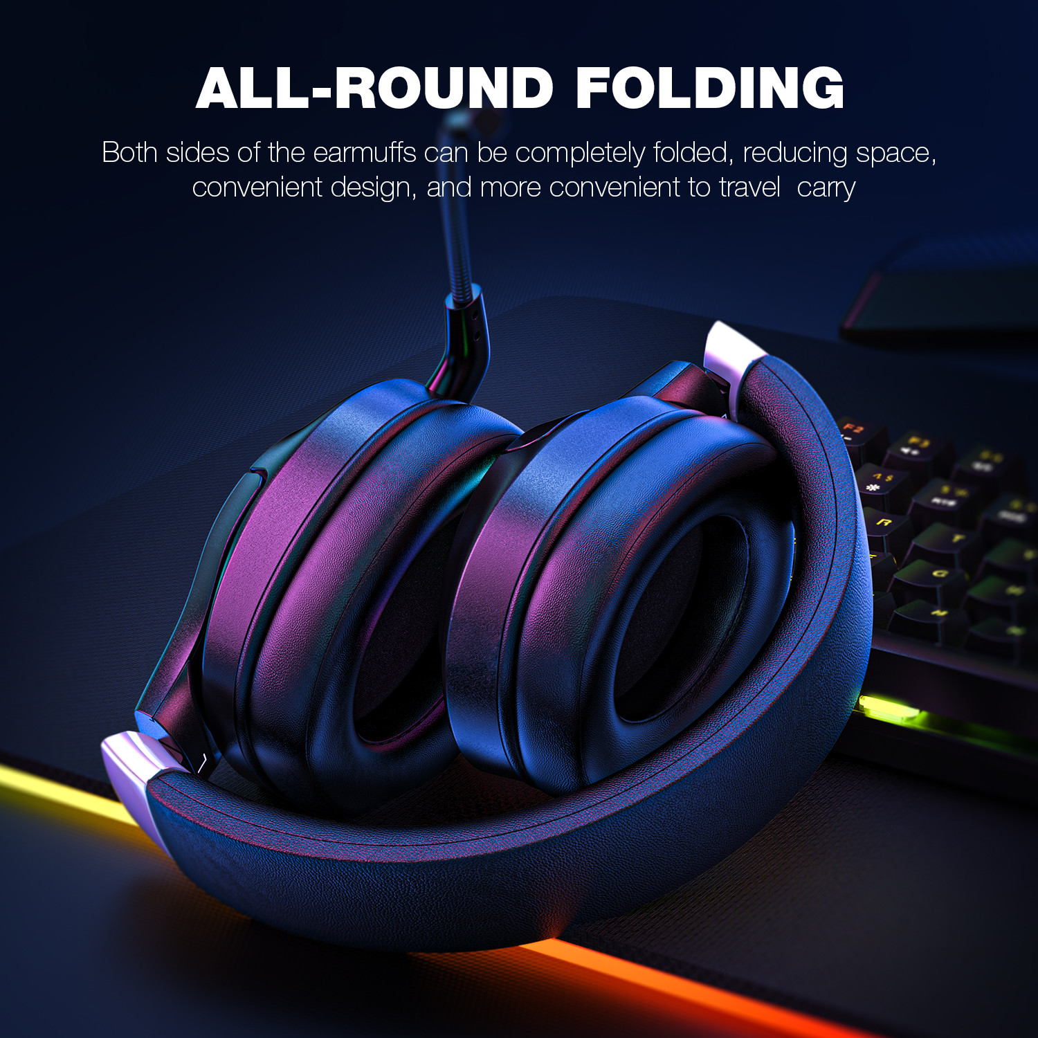 Ergonomic Inline Controller PC Gaming Headset Onkuma K15 Pro DC5V