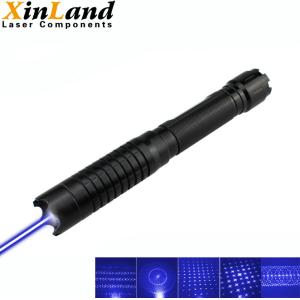 Flashlight Powerful Blue Laser Pointer Burning For Camping Hunting Set