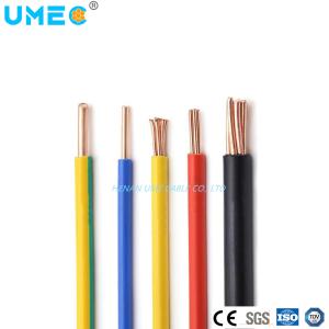Insulated Copper Conductor PVC Flexible Electrical Wire and Cable for Building H07V-U
