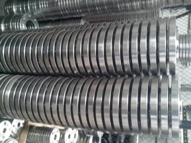 Forged Pressure Large Diameter Steel Flanges , Forged Steel Tank Flanges DIN Size 2"-24"